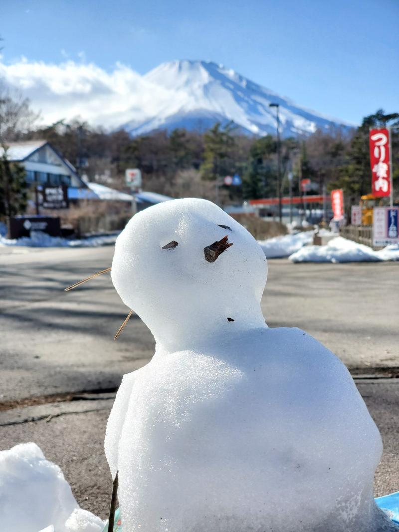 旭日丘付近から見る富士山（2020年1月撮影）